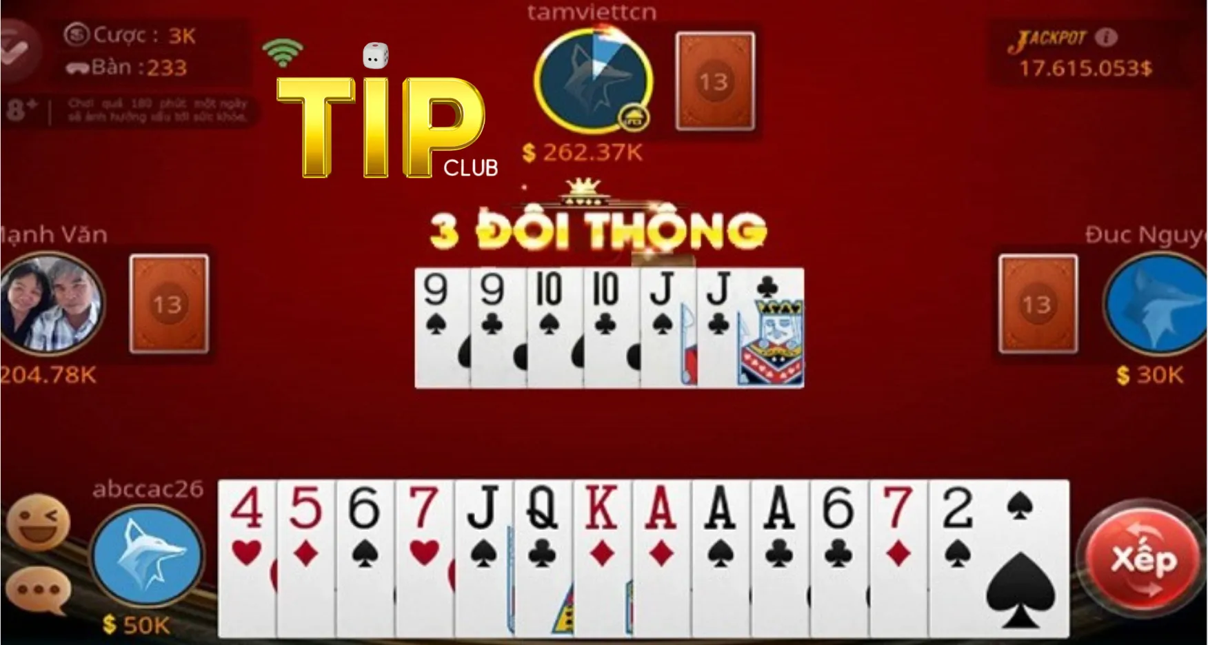 Kinh nghiệm chơi tiến lên miền nam TipClub Kinh nghiệm chơi tiến lên miền nam TipClub
